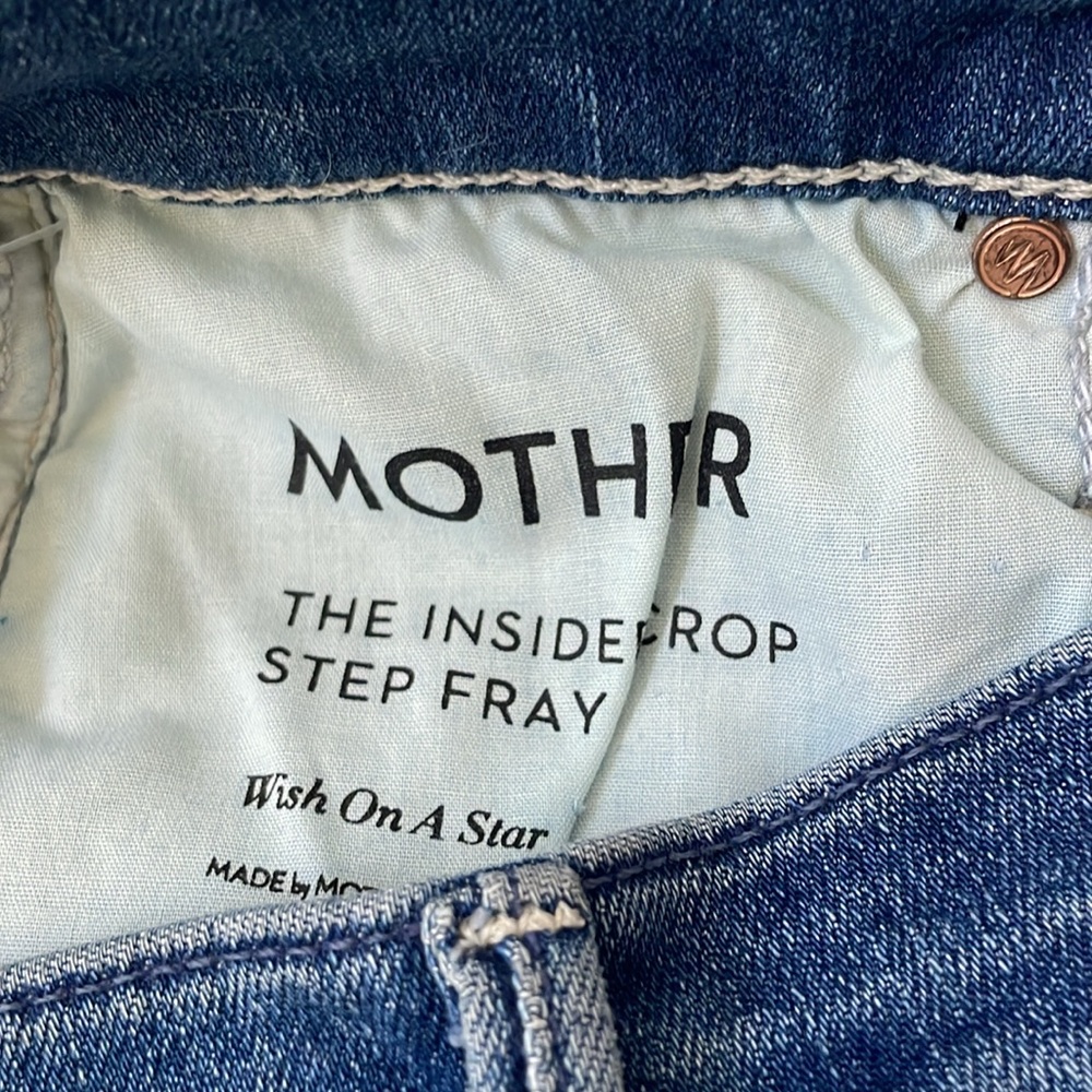 New Mother The Insider Crop Step Fray Jeans - Picture 5 of 8